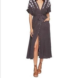 Free People Love to Love You Gray Midi - Large